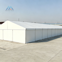 Tente de réception à structure en alliage d'aluminium, avec bâche en PVC imperméable pour mariages et grands événements