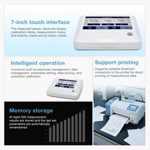 Analyseur de conductivité numérique à écran tactile de bureau professionnel, pH-mètre de laboratoire, analyseur d'oxygène dissous, pH-mètre de paillasse de laboratoire - Product Image 3