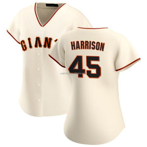 Бейсбольные футболки 2025 года, бежевые, женские, больших размеров, коллекция San Francisco Home Limited, с вышивкой на заказ, дышащие, с логотипами - Product Image 5