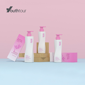 Bouteille PE ISO9300 <span class=keywords><strong>YFN</strong></span> avec logo personnalisé 500ml/750ml pour shampoing, après-shampoing, gel douche, lotion corporelle, exfoliant, traitement, avec pompe et impression sérigraphique - Product Image 2
