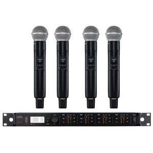 <span class=keywords><strong>Microfono</strong></span> Wireless <span class=keywords><strong>Professionale</strong></span> UHF ULXD4Q a Doppio Canale con BETA58A SM58 Ksm8/9 <span class=keywords><strong>Microfono</strong></span> Palmare e <span class=keywords><strong>Lavalier</strong></span> per Chiesa - Product Image 2