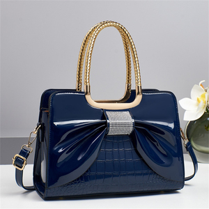 Waterproof studded Tote Fashion <strong>Silver</strong> Quilted pu Leather Glitter Sequins Ladies <strong>Handbags</strong> with Chain - Product Image 3