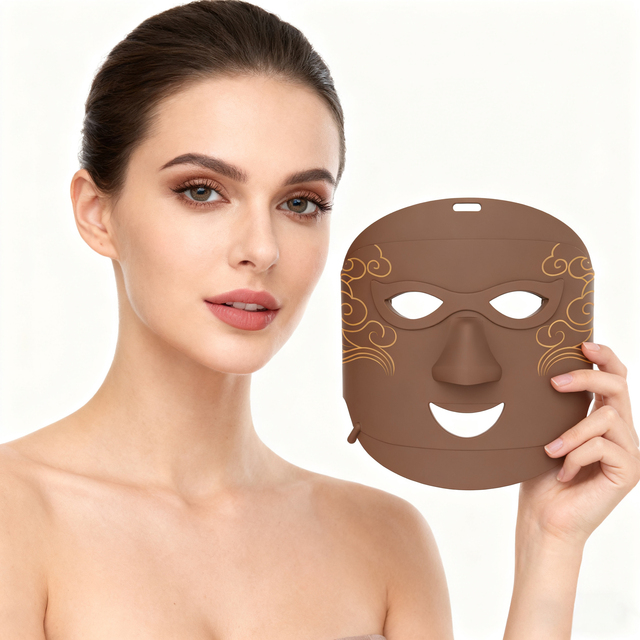 Led Masks Face Neck Silicone Light Therapy Photon Beauty Red 8 Colors Infra Device Skin Flexible Sleep Facial Pdt Machine