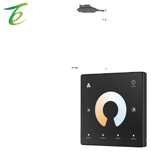 Certificado de 3V, 5 años de garantía, anillo de color táctil <span class=keywords><strong>LED</strong></span> CCT de <span class=keywords><strong>4</strong></span> zonas y 8 teclas de 2,4G, panel de vidrio, mando a distancia RF, G - Product Image 3