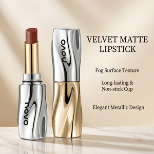 Lucidalabbra <span class=keywords><strong>Effetto</strong></span> Seta Naturale a Lunga Durata, <span class=keywords><strong>Rossetto</strong></span> Opaco Vellutato Anti-Trasferimento, Tonalità Nude Naturale, Personalizzabile con Logo - Product Image 6