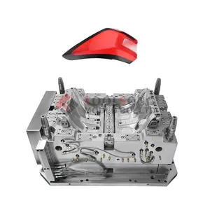 Professional Automobiles Car Tail Lamp 2K Multi-Color Plastic Outer Lens Rotational Molding Exterior Lense Rotary Injection Mold