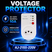 Protection contre les surtensions HJ-2155 220V 10A 50/60Hz, protection contre les surtensions/sous-tensions, prise de protection contre les surtensions, affichage numérique, PC SVC