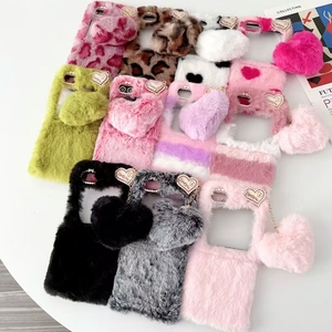 Venta caliente Mujeres Niñas Furry Plush Case Fuzzy Fluffy Warm Fur Hair Soft Cover para <span class=keywords><strong>Samsung</strong></span> Z <span class=keywords><strong>Flip</strong></span> <span class=keywords><strong>3</strong></span> 4 5 6 7 Phone Case - Product Image 6