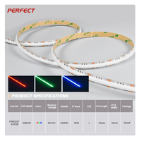 Tira de LED RGB que Cambia de Color, Gran Venta en el Mercado del Reino Unido - Brillo Ajustable, 320 LED/M Sin Puntos de Luz para Sala de Juegos en Casa