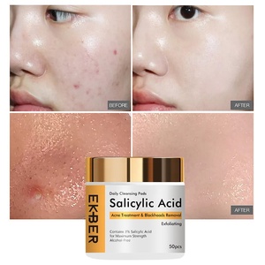 Coussinets exfoliants en acide de glycines pour le visage, 10 pièces, tampons pour le visage, Essence Anti-acné, effet éclaircissant, pour <span class=keywords><strong>taches</strong></span> foncées - Product Image 4