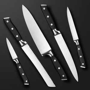 Bộ dao bếp 9 món Asiakey cao cấp bằng thép không gỉ, tay cầm ABS - Product Image 4