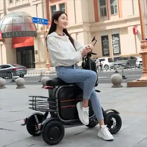 Outdoor Old Man e Bike Mobility Scooter 4 rodas Scooter elétrico para idosos 48V 500W 1000W Scooters com lítio B