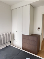 Armoire en bois sur mesure XINGYU, design moderne, 2 tiroirs, gain de place, pour appartement, construction en panneaux de particules, garantie 5 ans