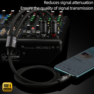 For ATAUDIO HiFi 3.5mm Male Dual XLR Male Female Cable XLR 3.5mm Cable for <strong>PC</strong> Headphone Amplifier Balance Microphone for <strong>Speaker</strong> - Product Image 4