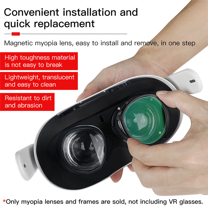 VR58 Magnetic Eyeglass Frame for Oculus Quest 2 – Anti-Blue Lens