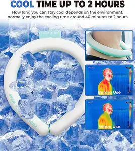 Cincin pendingin leher es, cincin leher pendingin es untuk latihan luar ruangan musim panas