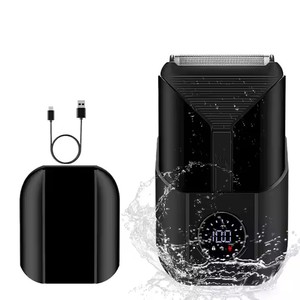 Afeitadora Eléctrica Impermeable de Doble Uso (Húmedo y Seco), Recortadora de Barba Corta y Larga, Afeitadora de Lámina Recargable para Hombres - Product Image 1