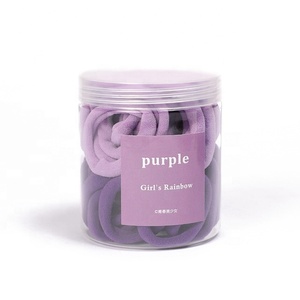 Cinta de goma elástica coreana para niños y adultos, nueva versión en caja, colorida, sin costuras, toalla, anilla para el pelo - Product Image 2