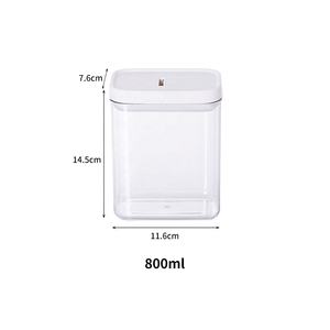 محكم تكويم حاويات طعام الثلاجة البلاستيك المنظم الغذاء صناديق صناديق التخزين مع غطاء - Product Image 5