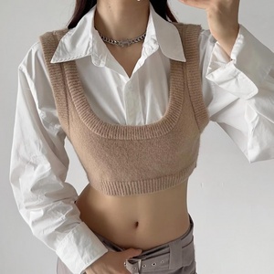 Nuovi Arrivi Autunno Inverno 2026 Set Moda Boutique in Maglia 3 Pezzi: Gilet+Camicia+Gonna - Product Image 2