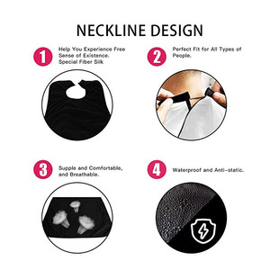 Grembiule Personalizzato per Barba da <span class=keywords><strong>Uomo</strong></span>, Regalo per Taglio e Rasatura, Impermeabile, Antiaderente, Raccogli Peli con 2 Ventose - Product Image 5