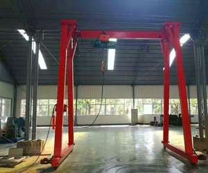 Grue à portique mobile à montage facile avec roues en caoutchouc pivotantes à 360 degrés, portique à portique réglable pour un espace de travail flexible - Product Image 1