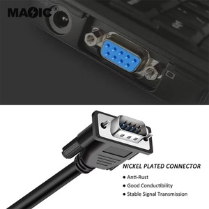 Bán buôn màu đen 1m 2m 3m <span class=keywords><strong>DB9</strong></span> RS232 cáp mở rộng cho máy tính máy in và máy quét - Product Image 4