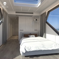 Casa Cápsula Ecológica de Estructura de Acero Rectangular, Estilo Postmoderno, con Materiales Innovadores, Ensamblaje Rápido y Diseño Flexible