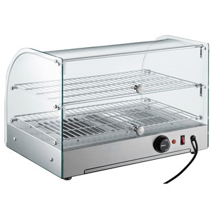 Vetrina Termica Lacor a 2 Ripiani in Acciaio Inox, Scaldavivande da Banco per Uso in Panetteria - Product Image 2