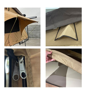 Tente <span class=keywords><strong>de</strong></span> <span class=keywords><strong>toit</strong></span> <span class=keywords><strong>de</strong></span> <span class=keywords><strong>voiture</strong></span> imperméable pour le camping en plein air, quatre saisons, coque rigide, tissu Oxford, double couche, capacité d'hébergement pour une personne - Product Image 5