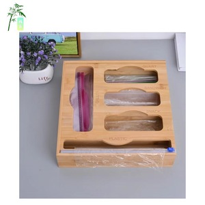 <b>Bamboo</b> Food Storage Box With Dividers Rectangle Kitchen Organizer For Snack Sandwich Quart Plastic <b>Containers</b> - Product Image 3