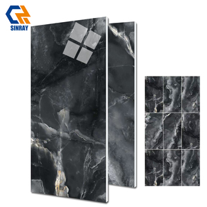 Carreaux de porcelaine modernes brillants et émaillés, antibactériens, antidérapants, résistants aux acides, texture pierre, 600x1200mm, pour sol/mur de salle de bain de villa - Product Image 2