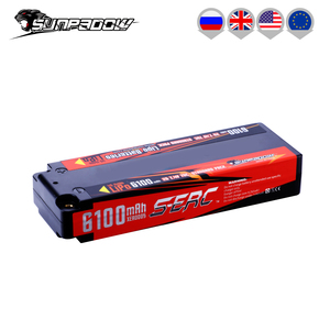 SUNPADOW <span class=keywords><strong>7.4V</strong></span> 2S 쇼티 리포 배터리 6100mAh 70C RC 차량에 대한 XT 총알 하드 케이스 자동차 트럭 트럭 트럭 보트 탱크 버기 - Product Image 4