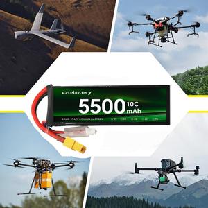 CEBATTERY FPV Drone pili 3S <span class=keywords><strong>6S</strong></span> 5500mah 9600mah 11000mah XT60 fiş ile 22000mah katı hal <span class=keywords><strong>Lipo</strong></span> pil paketi - Product Image 6