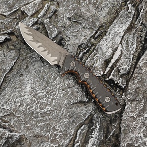 มีดต่อสู้ ML M27 แบบปรับแต่งได้ คุณภาพสูง ผลิตจากเหล็กกล้าไร้สนิม ใบมีดตรง ด้ามจับ G10 สำหรับงานอุตสาหกรรม OEM DIY พร้อมปลอกมีด - Product Image 4