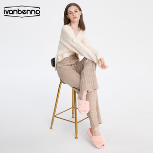 Mode femmes fourrure pantoufles dames chaussures mignon en peluche renard cheveux moelleux sandales intérieur maison fourrure pantoufles hiver chaud pantoufles - Product Image 4