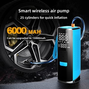 ปั๊มลม<span class=keywords><strong>รถยนต์</strong></span>ไร้สายอัจฉริยะ ABS พกพาสะดวก กำลังสูง พร้อมหน้าจอดิจิตอล 12V เครื่องเติมลมยางพร้อมเกจวัดแรงดันลมยางสำหรับ<span class=keywords><strong>รถยนต์</strong></span>และมอเตอร์ไซค์ - Product Image 5