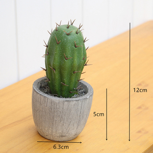 Pianta <span class=keywords><strong>verde</strong></span> piccola pianta decorativa in vaso Mini pianta artificiale succulenta Bonsai ad alta simulazione di plastica <span class=keywords><strong>Cactus</strong></span> palla <span class=keywords><strong>Cactus</strong></span> - Product Image 2