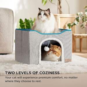Luxus-Katzen betten, gemütliche Katzen höhlen und geräumige Haustier käfige und-häuser: Ein Paradies für Ihre Katzen freunde. - Product Image 2