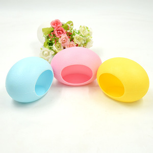 Hamster Easter Egg <b>Nest</b> House Plastic Durable Small Animal <b>Bed</b> Rounded Shape Pink Blue Yellow Colorful <b>Nest</b> For Hamster - Product Image 1