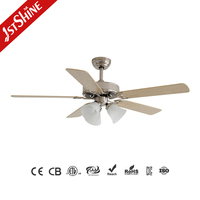 Ventilateur de plafond intelligent 1stshine avec télécommande, design moderne, efficace, assurance qualité, moteur DC, avec lumière LED