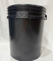 Seau rond en plastique écologique avec couvercle, non toxique et recyclable, fûts, seaux et barils