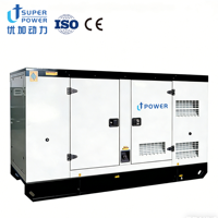 Générateur diesel U+POWER OEM personnalisable triphasé 50/60Hz 200kVA 160kW certifié ISO CE, type silencieux, démarrage automatique ATS, télécommande
