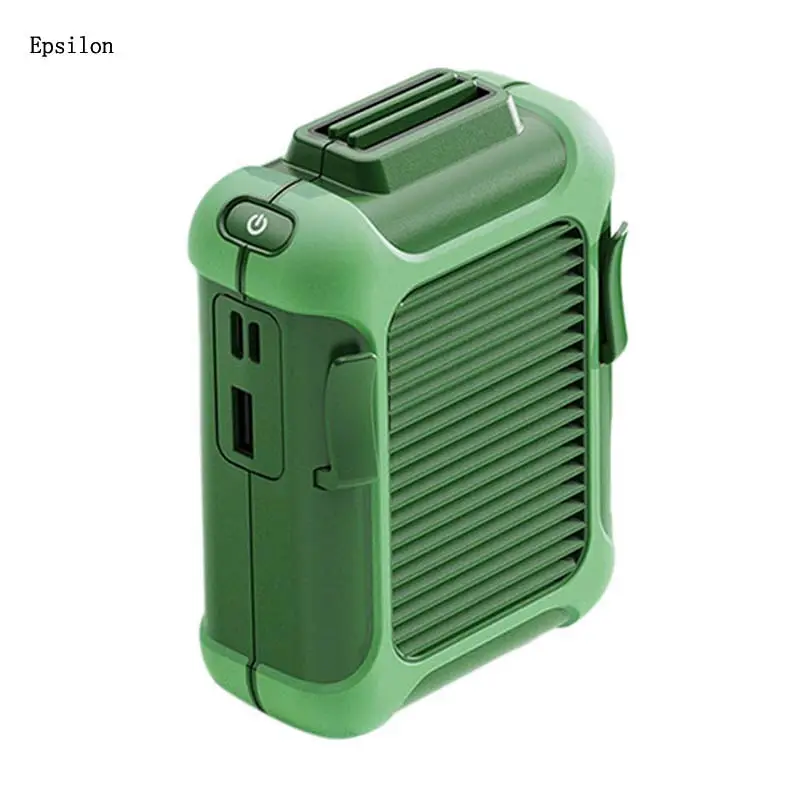 Epsilon portable air conditioner USB charging hanging waist convenient portable fan blade less