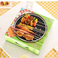 Les vendeurs chauds utilisent un petit gril de barbecue jetable anti-brûlure portable en acier inoxydable pour l'extérieur