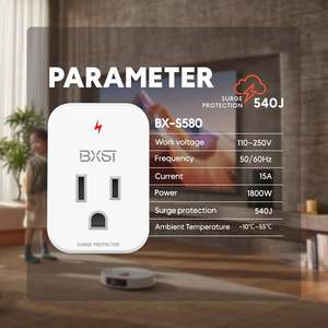 Protector contra Sobretensiones de Salida Única, 120V 15A 1800W, Mini Enchufe para Refrigerador, TV, Teléfono - Product Image 2
