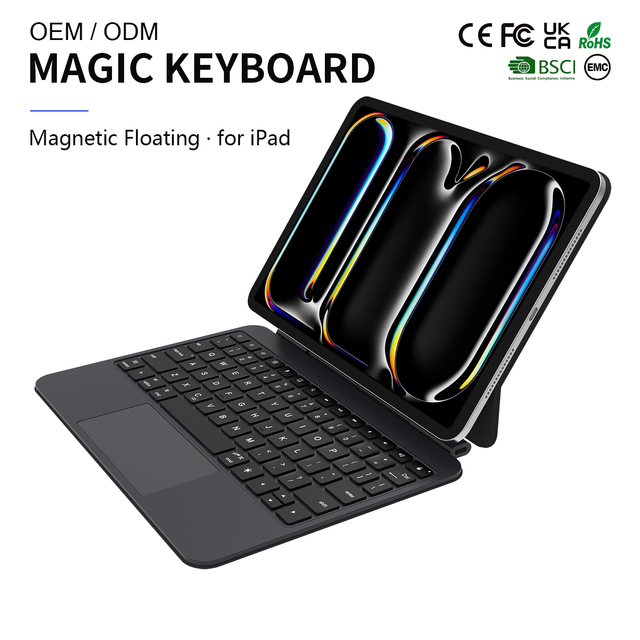 Magnetic Floating Stand Wireless Magic Keyboard Case for iPad 10th Generation 10.9 Inch and iPad A16 11 Inch Tablet Cover
