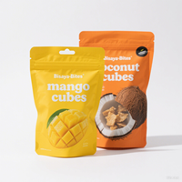 Sachet Doypack Imprimé Personnalisé Anti-Humidité Scellé sur Trois Côtés pour Emballage d'Aliments pour Animaux, Aliments en Conserve et Snacks Secs