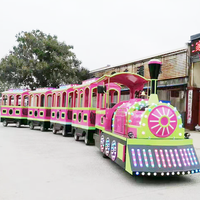 Tren sin rieles de alta velocidad para parques de atracciones, garantizado por un año, de alta calidad, atractivo y de alta velocidad, en venta.