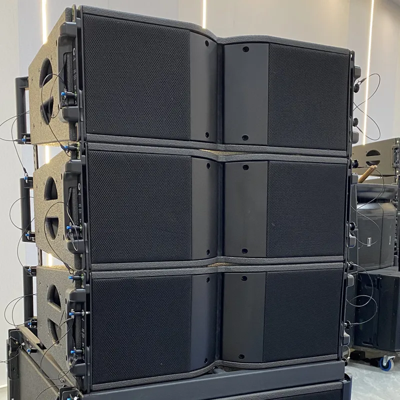 Sistem suara speaker aktif bertenaga 1000W, speaker sistem Amplifier Line Array dengan Amplifier bawaan